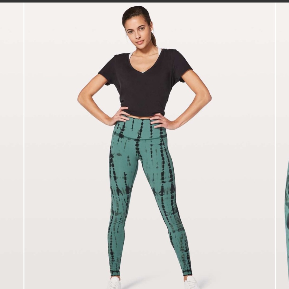 Lululemon Wunder Under Leggings *Shibori Tie Dye